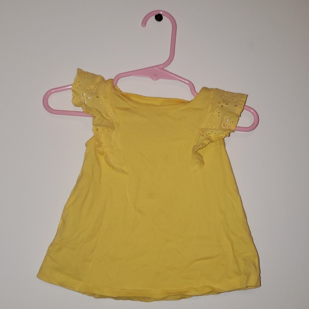 2 piece Cotton Top and Ruffled Shorts set